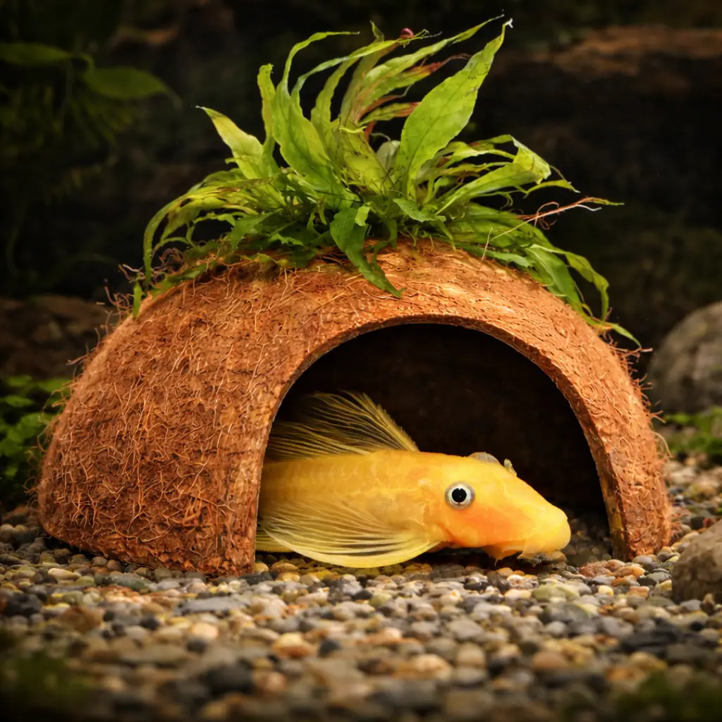 Coconut hide with Java fern product photo