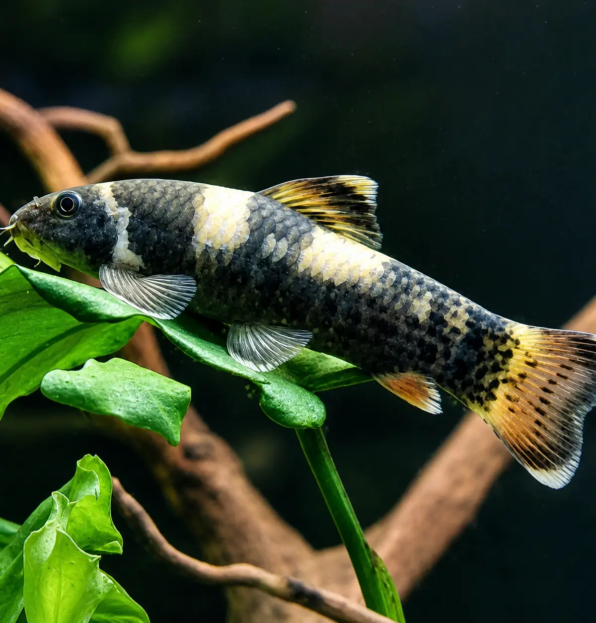Garra rufa fish in an aquarium