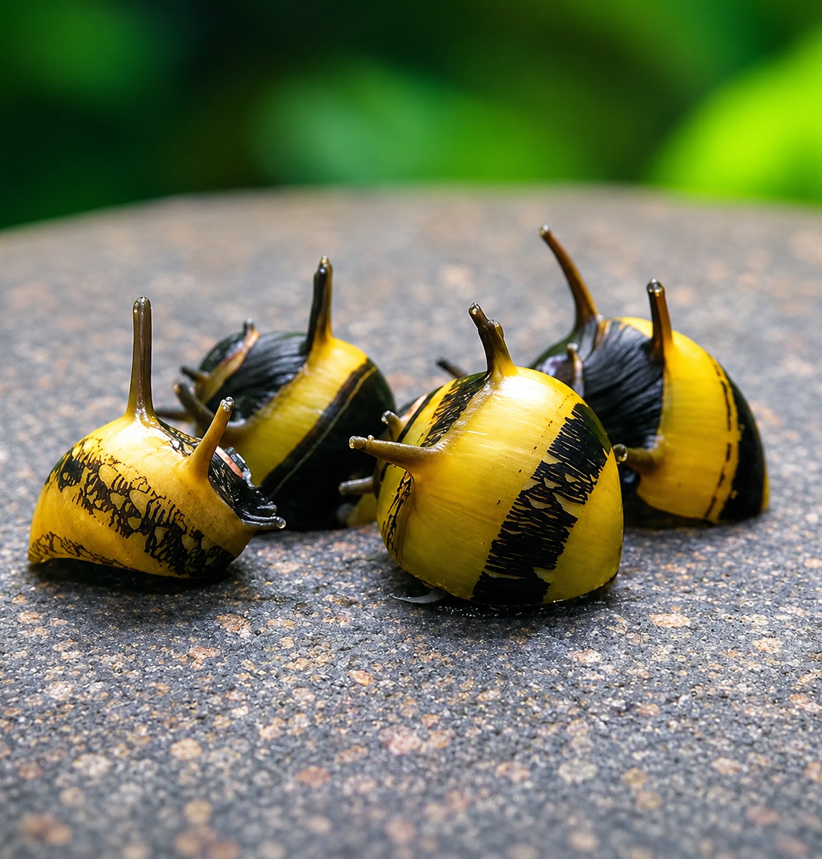 Yellow Horned Nerite Snail (Clithon corona)